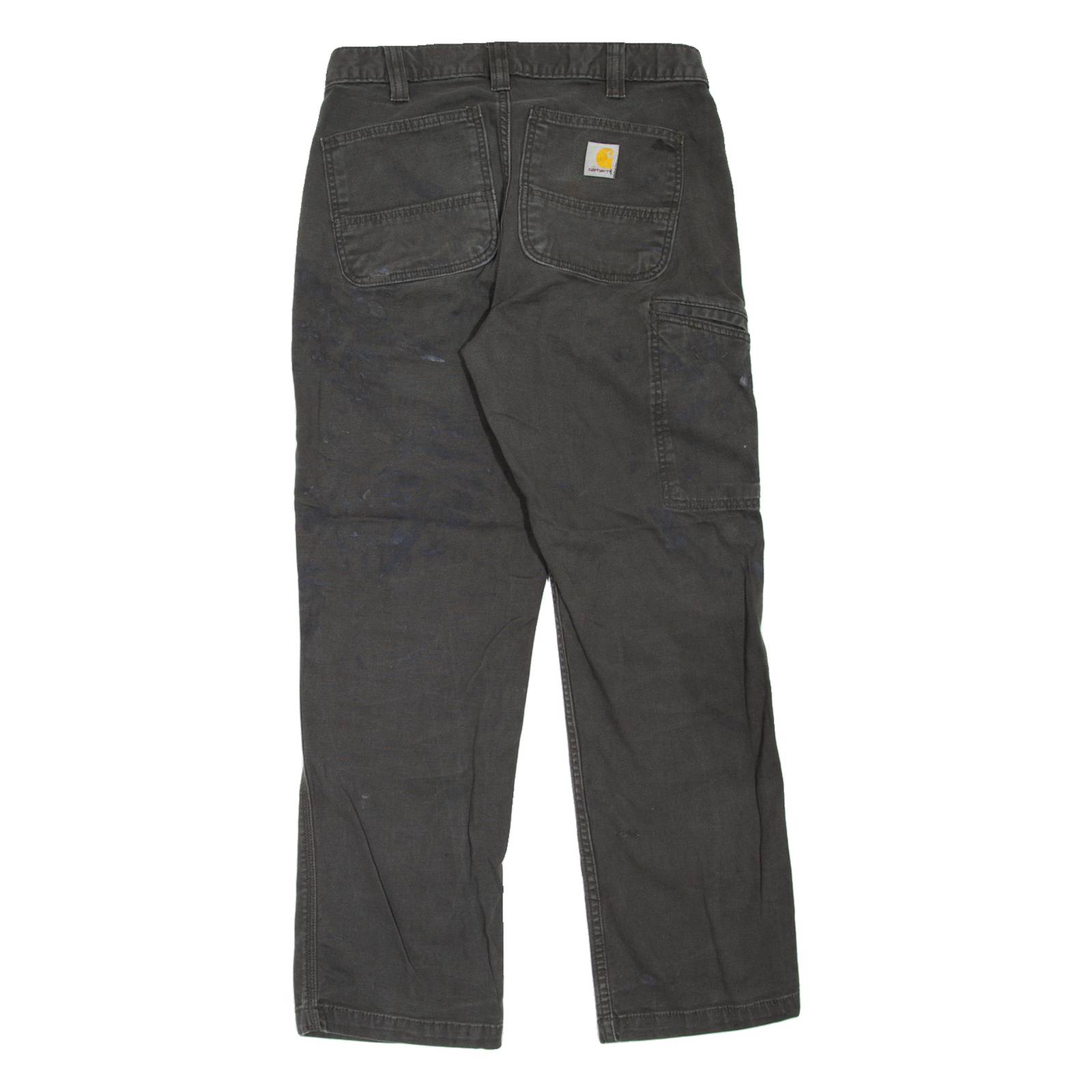 CARHARTT Carpenter Workwear Mens Trousers Grey Relaxed Straight W28 L30