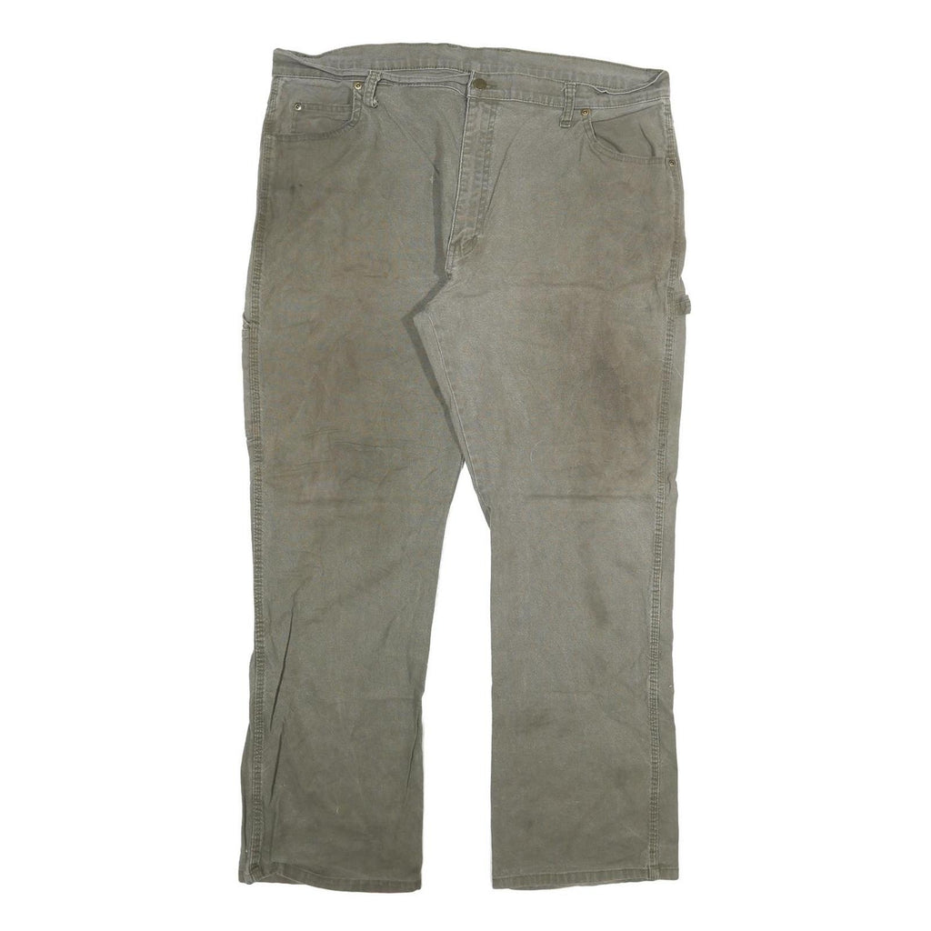 DICKIES Mens Green Regular Straight Denim Cotton Blend Medium W40 L32 Workwear