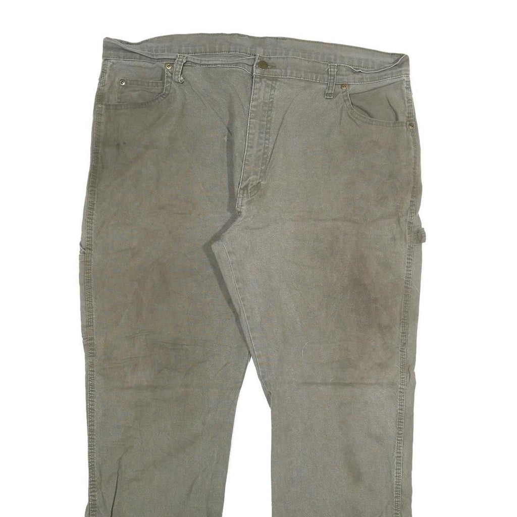 DICKIES Mens Green Regular Straight Denim Cotton Blend Medium W40 L32 Workwear