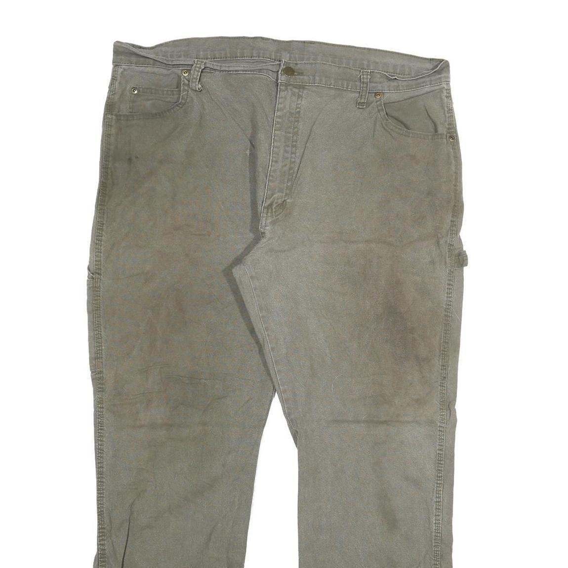 DICKIES Mens Green Regular Straight Denim Cotton Blend Medium W40 L32 Workwear
