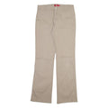 DICKIES Womens Trousers Beige Regular Bootcut W30 L31