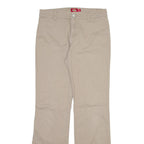 DICKIES Womens Trousers Beige Regular Bootcut W30 L31