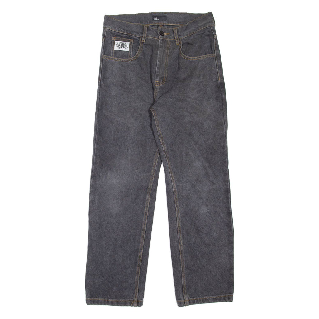 BLUE TOMATO Mens Jeans Grey Regular Straight W28 L28
