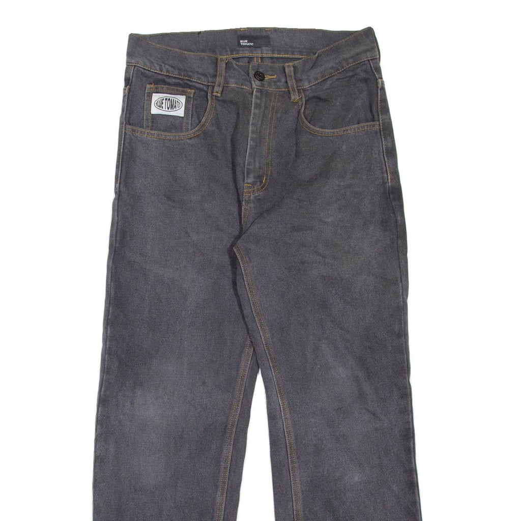 BLUE TOMATO Mens Jeans Grey Regular Straight W28 L28