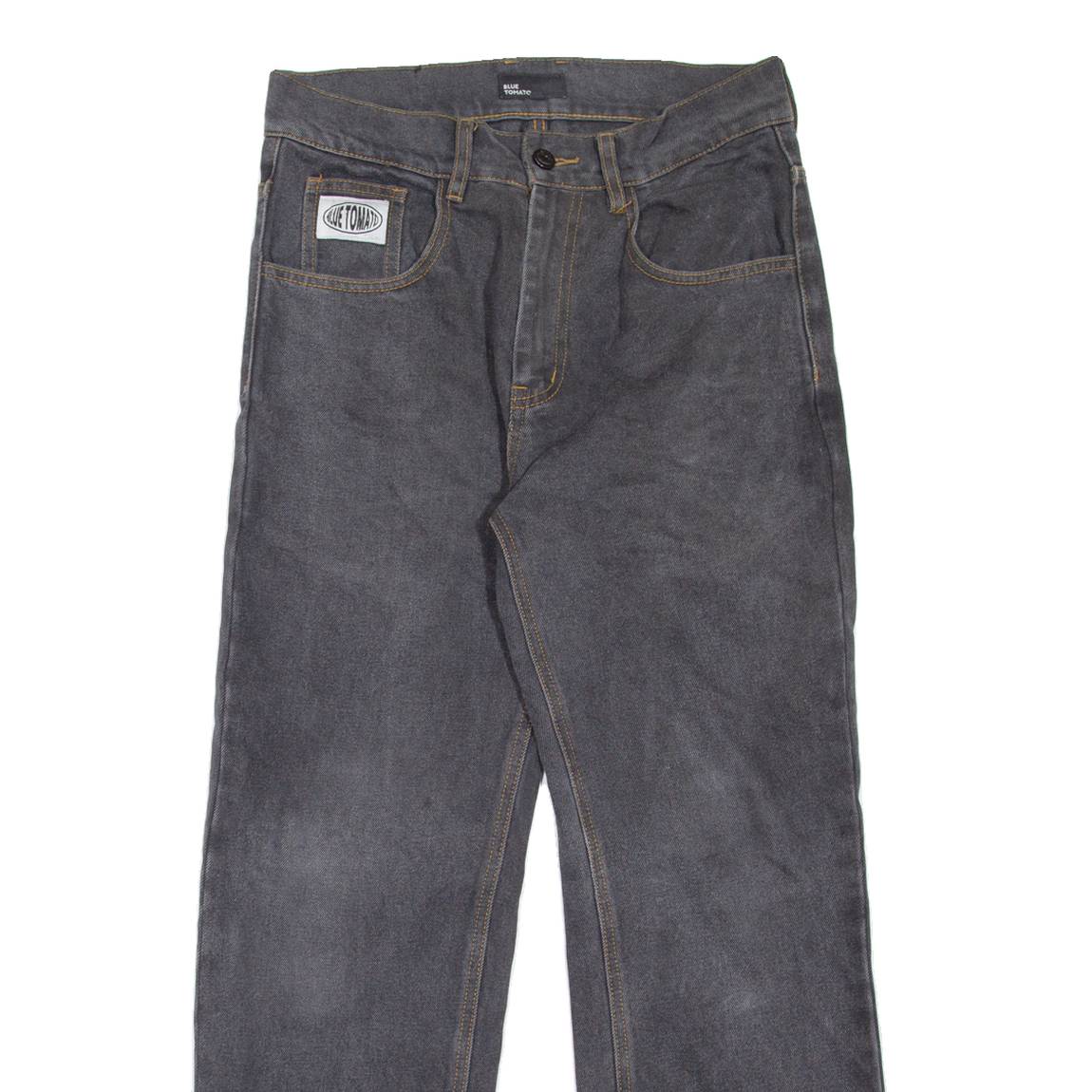 BLUE TOMATO Mens Jeans Grey Regular Straight W28 L28