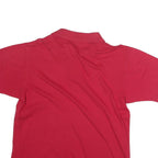 SERGIO TACCHINI Mens Red Short Sleeve Plain Polo Shirt M Classic Cotton