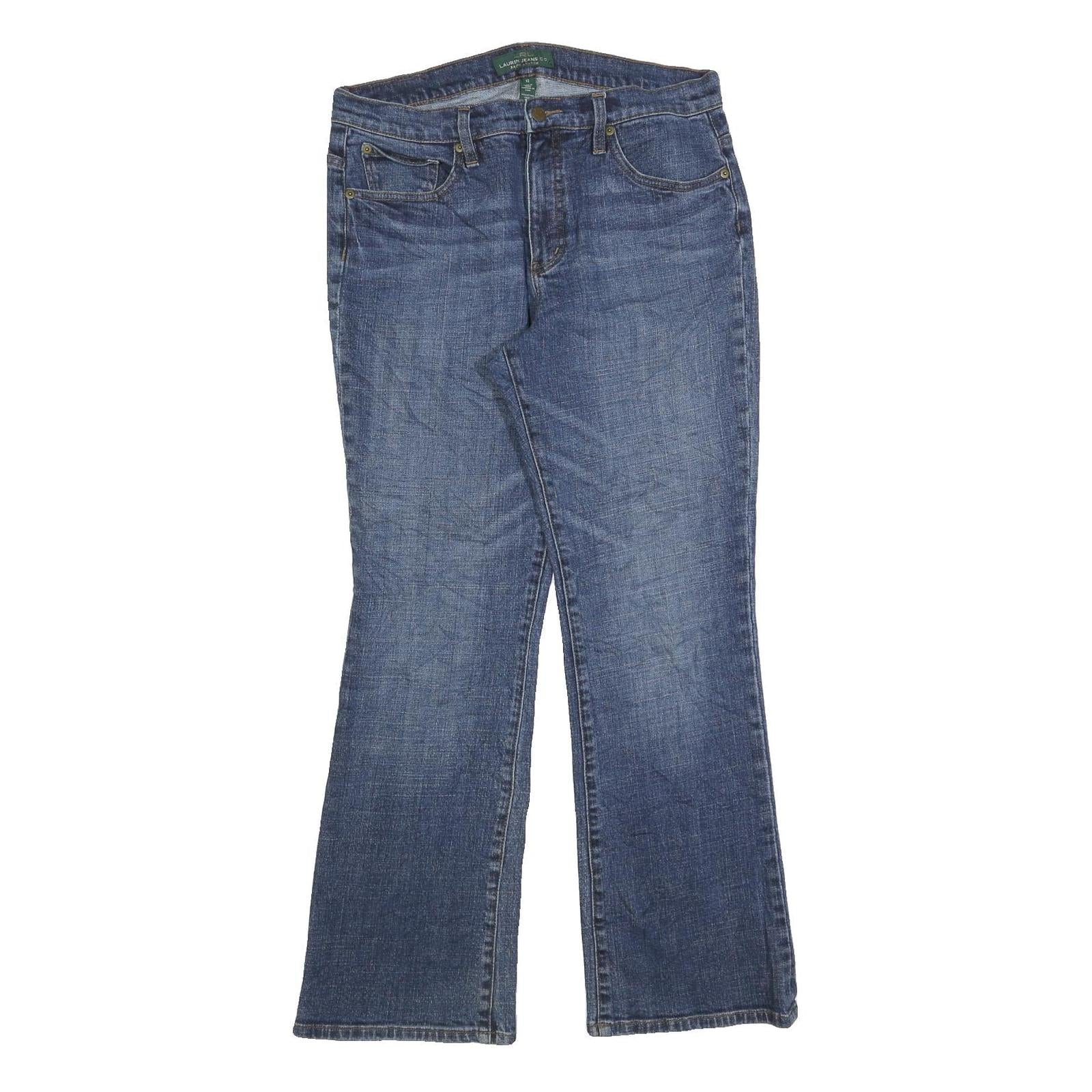 LAUREN RALPH LAUREN Womens Jeans Blue Regular Straight Denim W32 L32 Classic Fit