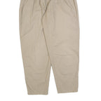 GO-IN Womens Beige Cotton Blend Regular Fit Trousers W30 L28 Classic Casual Wear