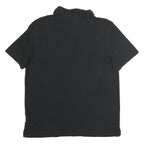CALVIN KLEIN Mens Black & Grey White Colourblock Short Sleeve Polo Shirt L