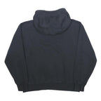 NIKE Womens Black Hoodie L Cotton Blend Classic Logo Pullover Sweatshirt