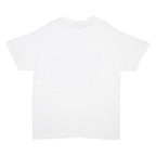 GILDAN Mens White Detroit Graphic T-Shirt L Short Sleeve Crew Neck Casual