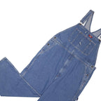 DICKIES Mens Blue Denim Dungarees Loose Cotton Workwear 2XL W40 L30