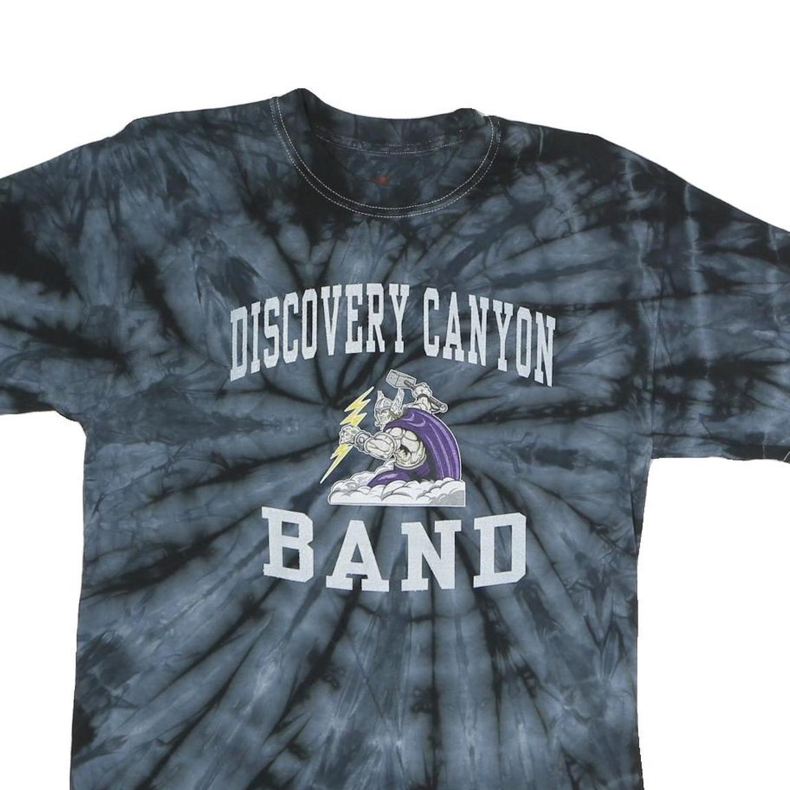 Mens Black Tie Dye Discovery Canyon Band T-Shirt M Short Sleeve Crew Neck