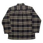TOMMY HILFIGER Mens Shirt Black Check Long Sleeve L