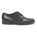 SIOUX Mens Black Leather Derby Shoes UK 6.5 Classic Smart Formal Footwear