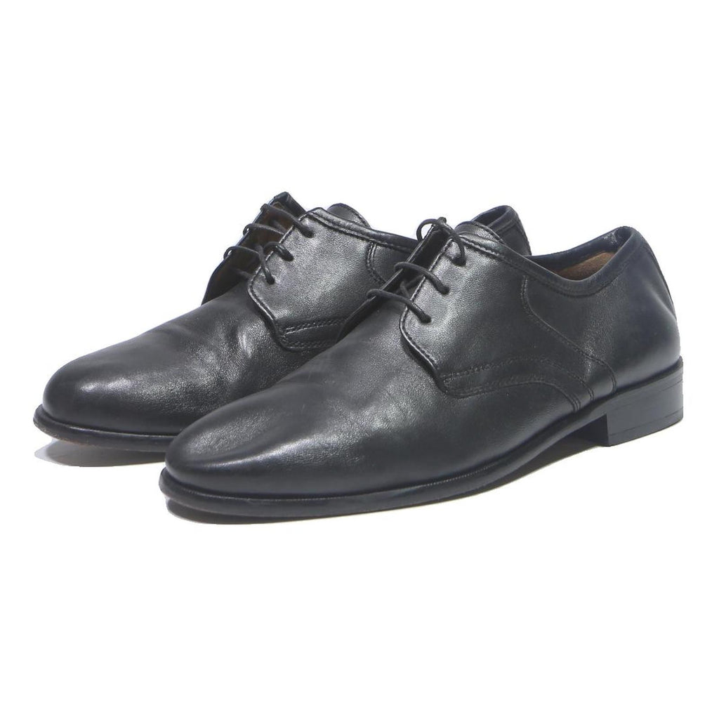 SIOUX Mens Black Leather Derby Shoes UK 6.5 Classic Smart Formal Footwear