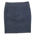 TOMMY HILFIGER Womens Blue Denim Pencil Knee Length Cotton Blend Skirt M Classic