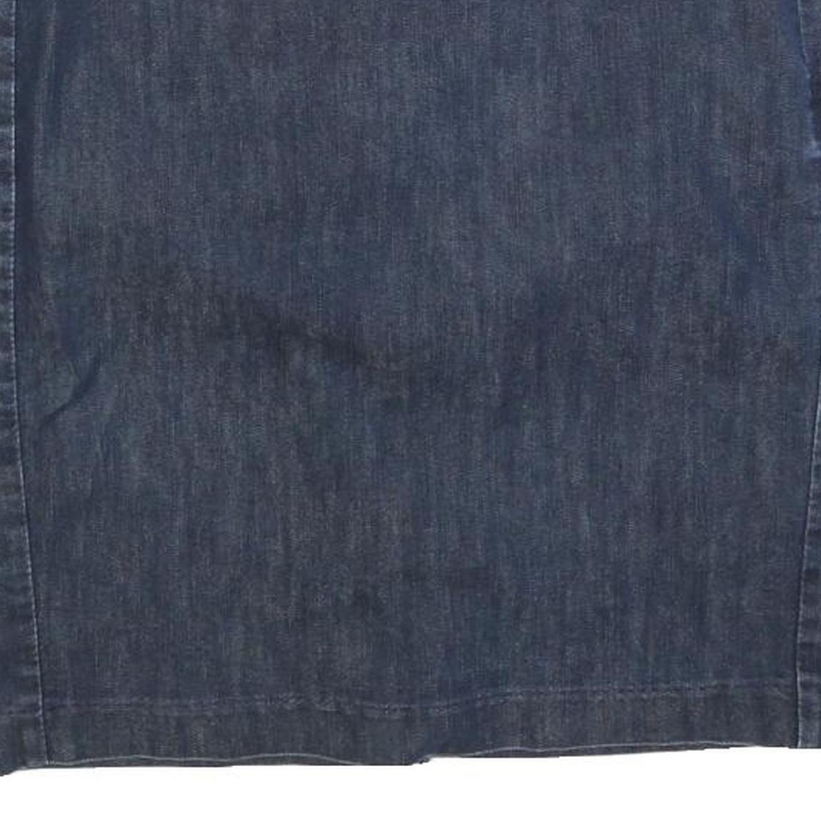 TOMMY HILFIGER Womens Blue Denim Pencil Knee Length Cotton Blend Skirt M Classic