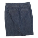TOMMY HILFIGER Womens Blue Denim Pencil Knee Length Cotton Blend Skirt M Classic