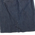 TOMMY HILFIGER Womens Blue Denim Pencil Knee Length Cotton Blend Skirt M Classic