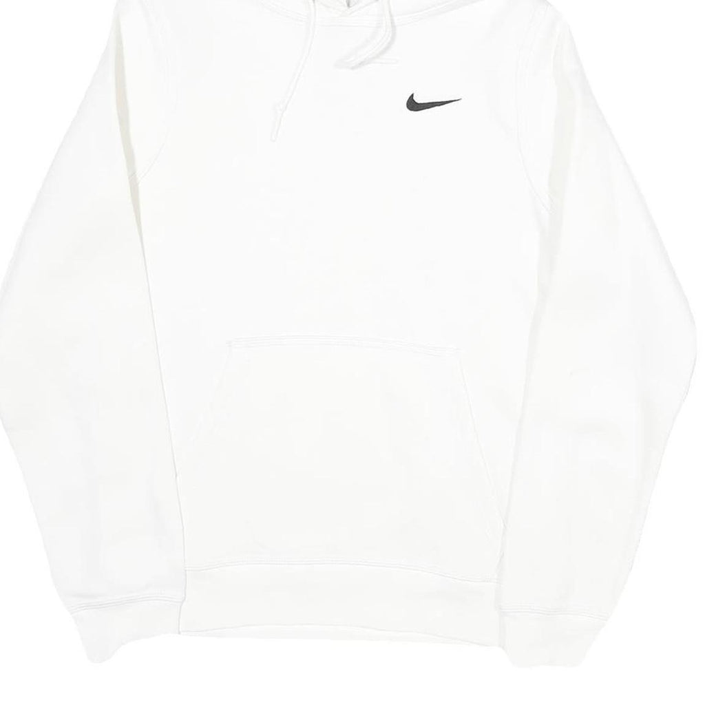 NIKE Mens White Hoodie XS Cotton Blend Pullover Lightweight Sportswear