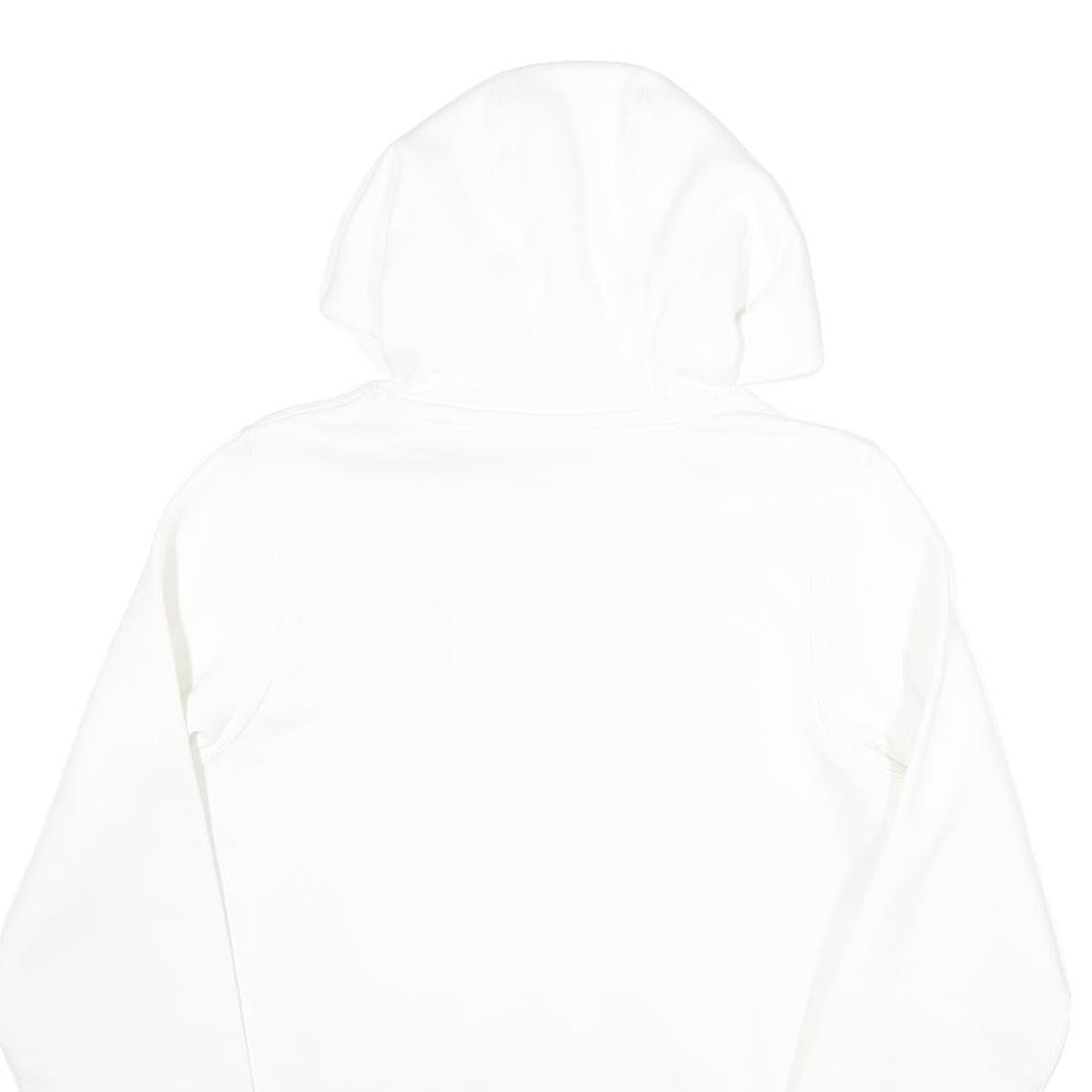 NIKE Mens White Hoodie XS Cotton Blend Pullover Lightweight Sportswear