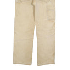 DICKIES Mens Beige Regular Fit Straight Leg Denim W34 L30 Workwear Utility Jeans