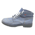 KICKERS Lace-Up Mens Boots Blue Synthetic UK 10 Casual Durable Footwear