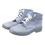 KICKERS Lace-Up Mens Boots Blue Synthetic UK 10 Casual Durable Footwear