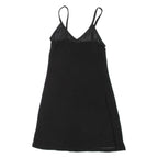 Womens Camisole Vest Black V-Neck Sleeveless S