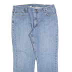 CARHARTT Mens Jeans Blue Relaxed Straight Denim Medium W40 L32 Workwear Zip