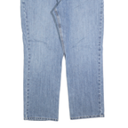 CARHARTT Mens Jeans Blue Relaxed Straight Denim Medium W40 L32 Workwear Zip