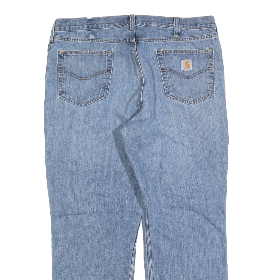 CARHARTT Mens Jeans Blue Relaxed Straight Denim Medium W40 L32 Workwear Zip