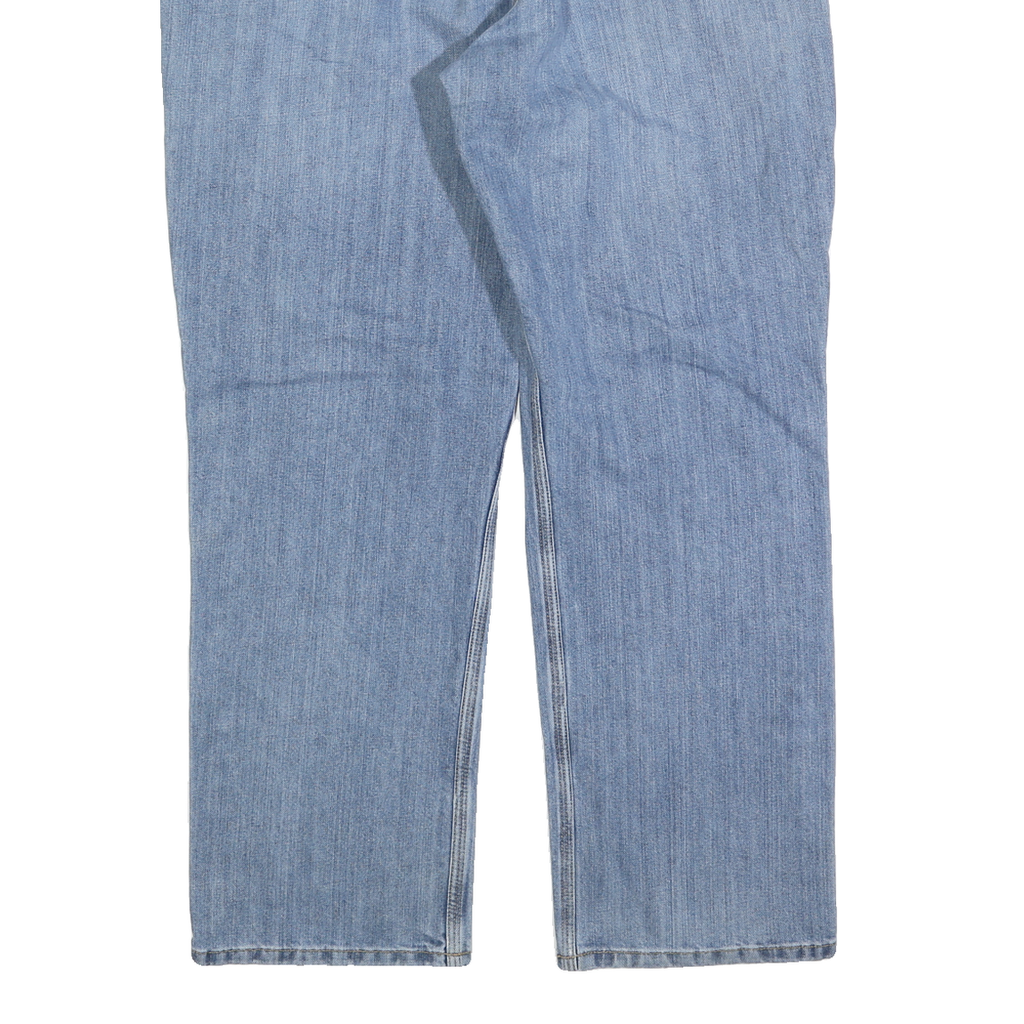 CARHARTT Mens Jeans Blue Relaxed Straight Denim Medium W40 L32 Workwear Zip