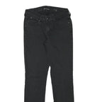 LEVI'S Womens Black Regular Fit Straight Denim Jeans W26 L29 Classic Style