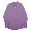 CHAPS Mens Purple & Blue Check Shirt XL Cotton Blend Casual Button Down