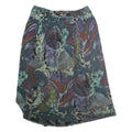 YESSICA Womens Blue Printed Midi Polyester Skirt M Elegant Comfort