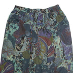YESSICA Womens Blue Printed Midi Polyester Skirt M Elegant Comfort