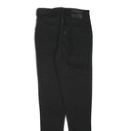 LEVI'S Womens Black Slim Skinny Denim Light W23 L26 Zip Pockets Zipped Hems