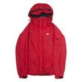 DICKIES Mens Rain Jacket Red Nylon Hooded XS