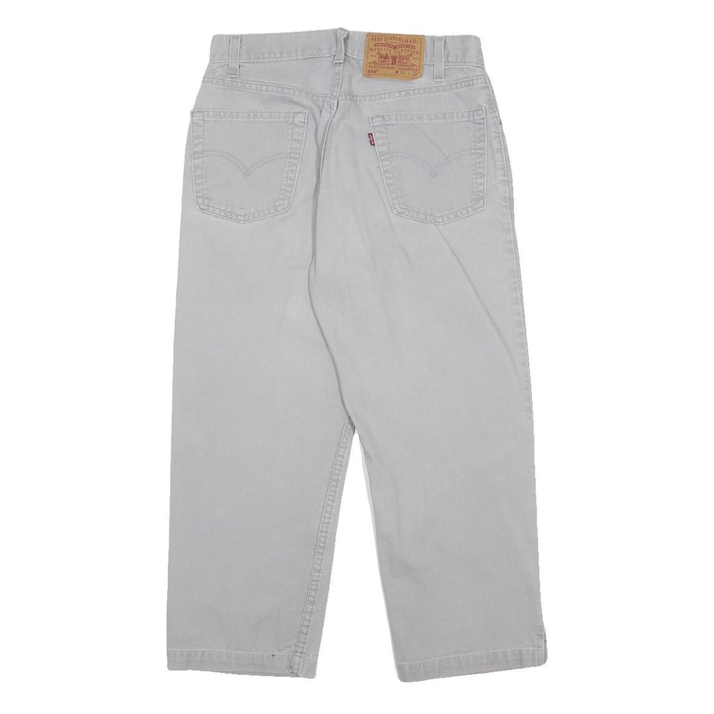 LEVI'S 550 Womens Jeans Relaxed Straight Denim Light W30 L23 Cotton Zip