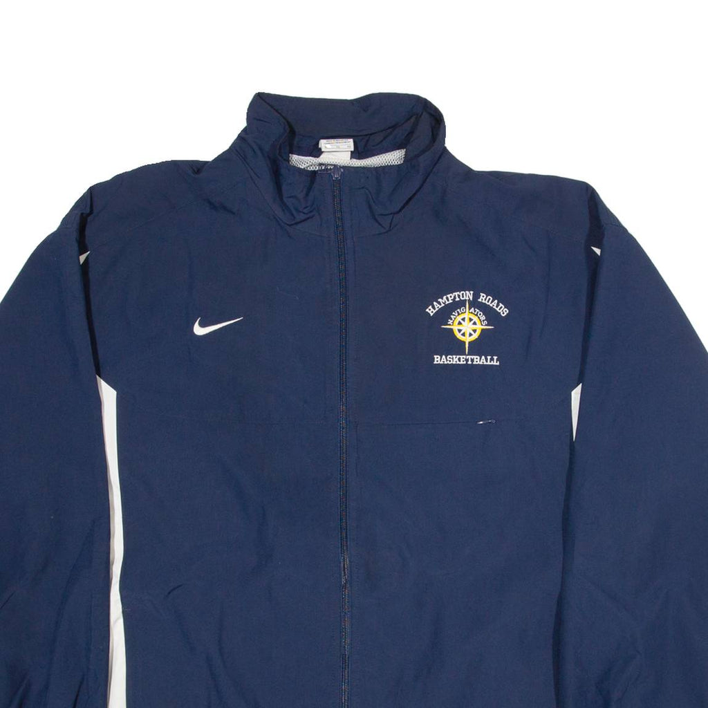 NIKE Hampton Roads Basketball Mens Track Jacket Blue USA XL