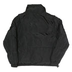 KARL KANI Womens Black Polyester Blend Zip Up Jacket S Woven Casual Urban