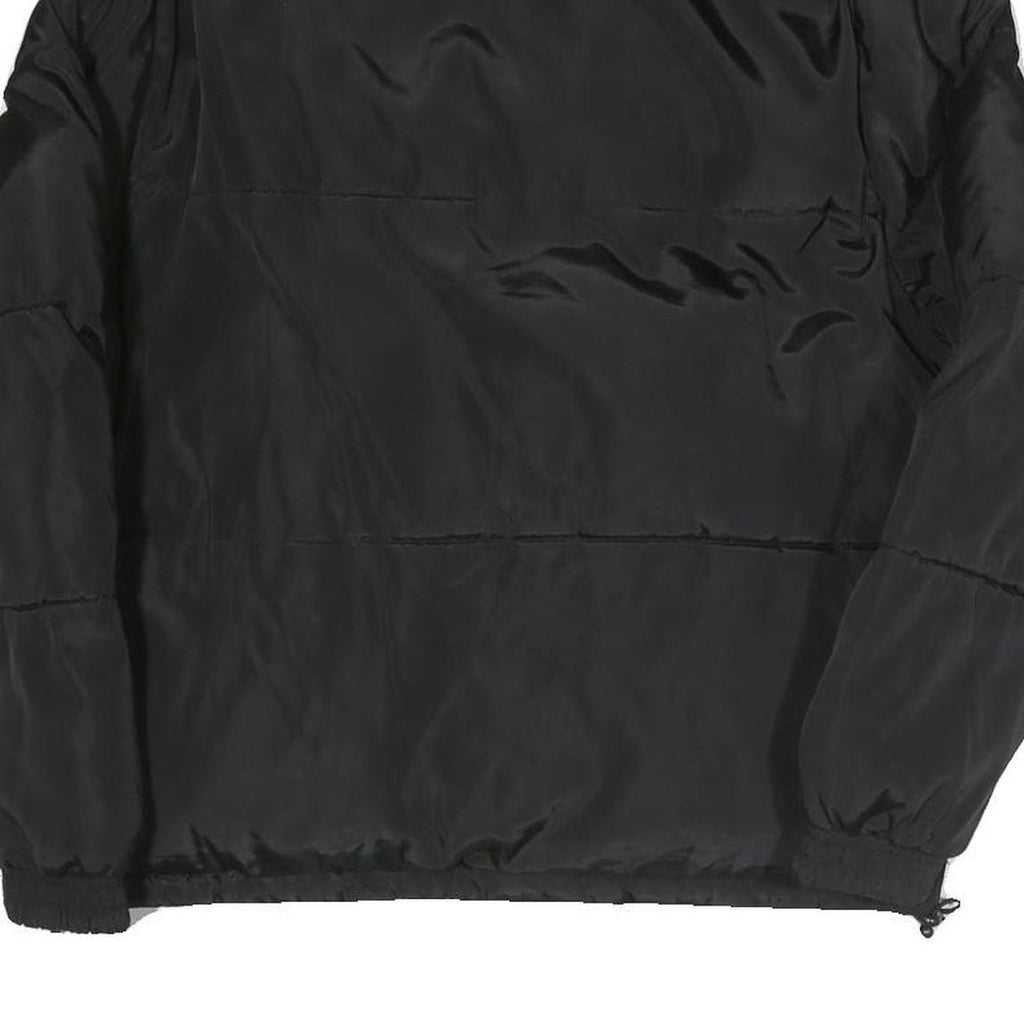 KARL KANI Womens Black Polyester Blend Zip Up Jacket S Woven Casual Urban