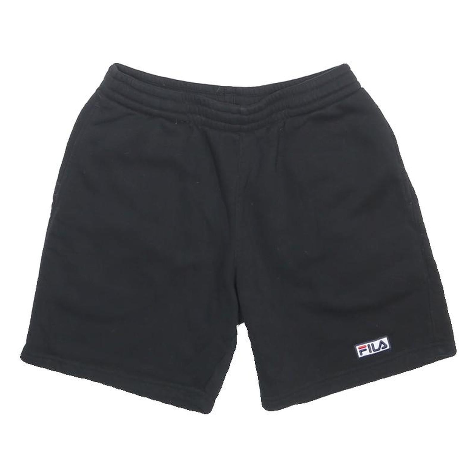 FILA Mens Shorts Black Casual M W26 Sweat Style Cotton Blend