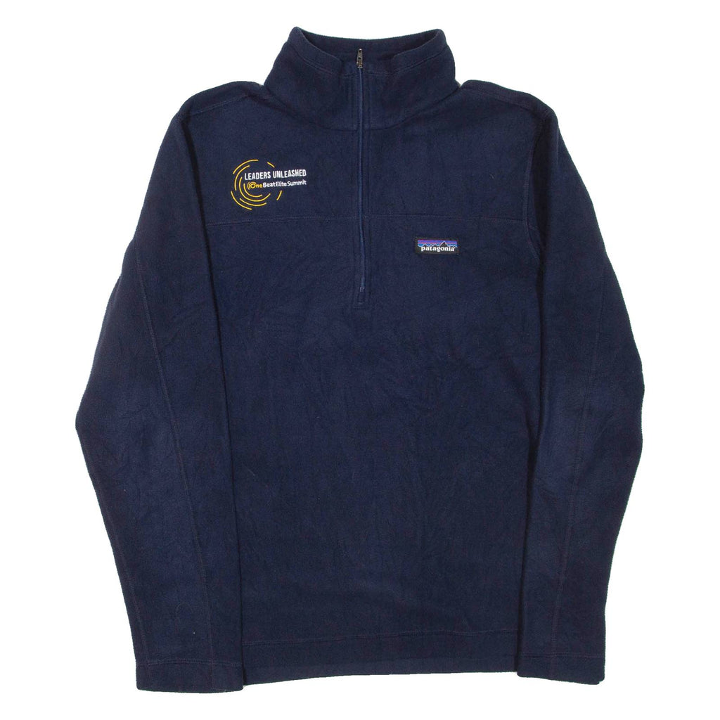 PATAGONIA Mens Fleece Blue 1/4 Zip S