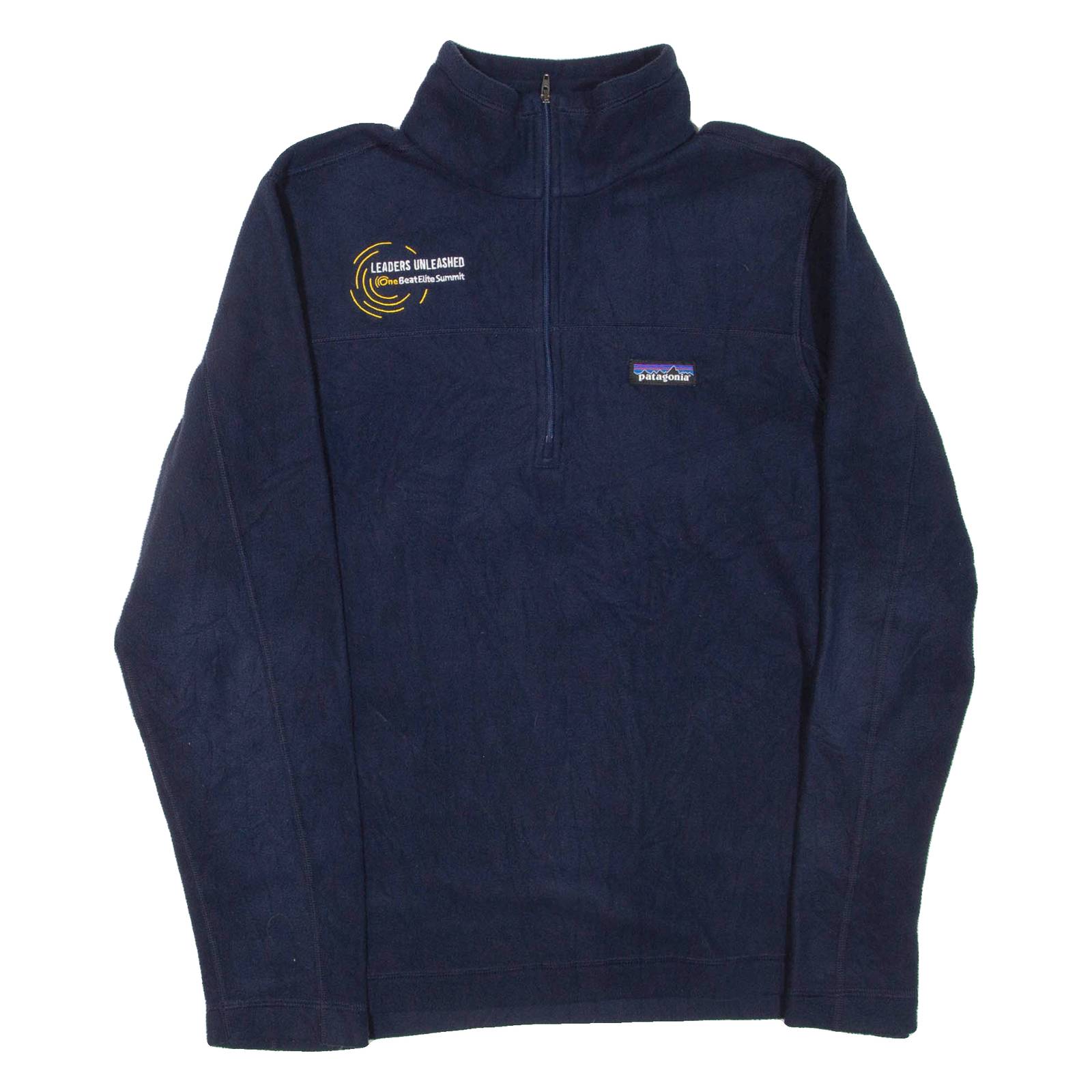 PATAGONIA Mens Fleece Blue 1/4 Zip S