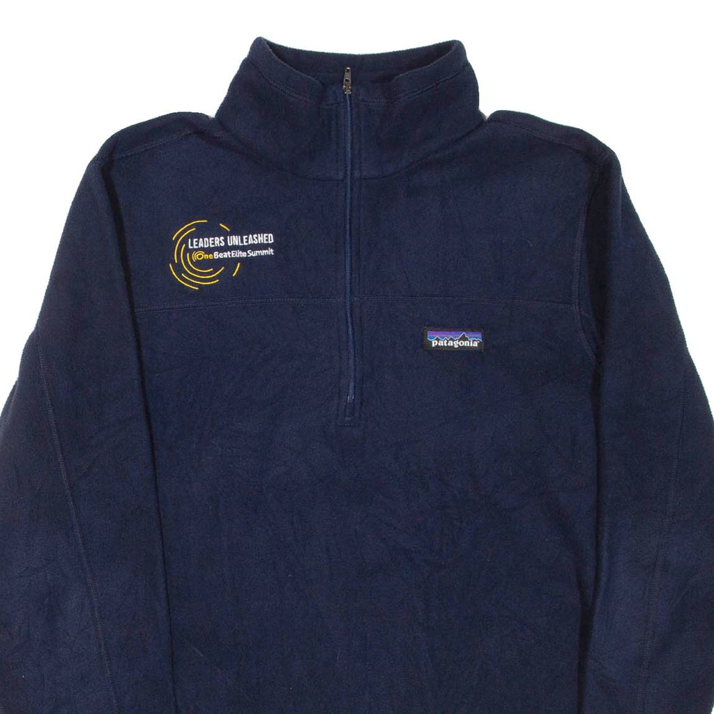 PATAGONIA Mens Fleece Blue 1/4 Zip S