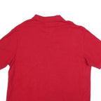 CHAPS Mens Red Short Sleeve Plain XL Polo Shirt Cotton Blend Casual