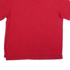 CHAPS Mens Red Short Sleeve Plain XL Polo Shirt Cotton Blend Casual